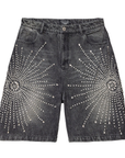 Vale Forever Cluster Denim Shorts Black