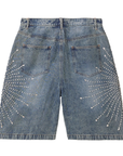 Vale Forever Cluster Denim Shorts Blue