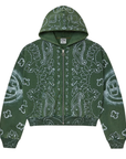 Vale Forever Flag Zip Up Sweatshirt Green