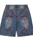 Vale Forever Grafitti Denim Shorts Indigo