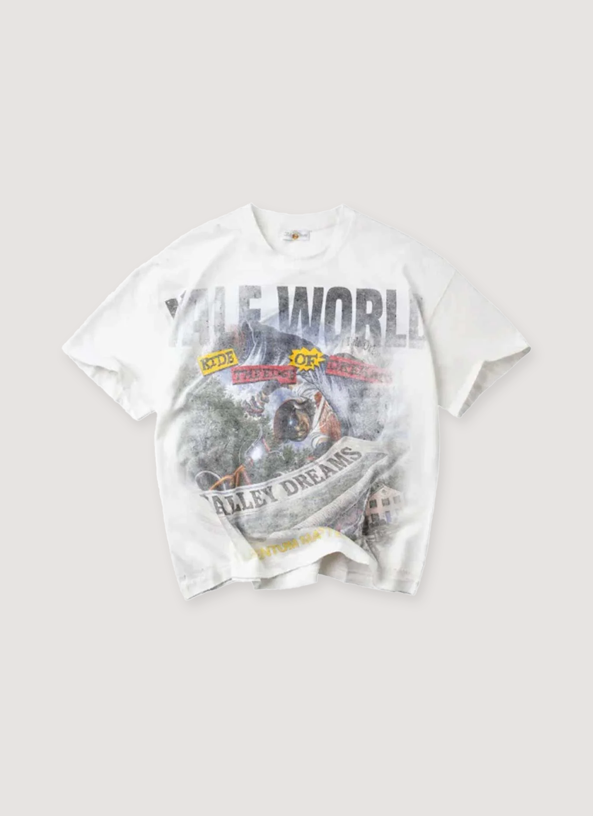Vale Forever Newspaper Tee White Vale Forever Newspaper Tee White - Image 1 | Authenticated at Pieces Los Angeles