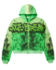 Vale Forever Nightmare Zip Up Sweatshirt Green