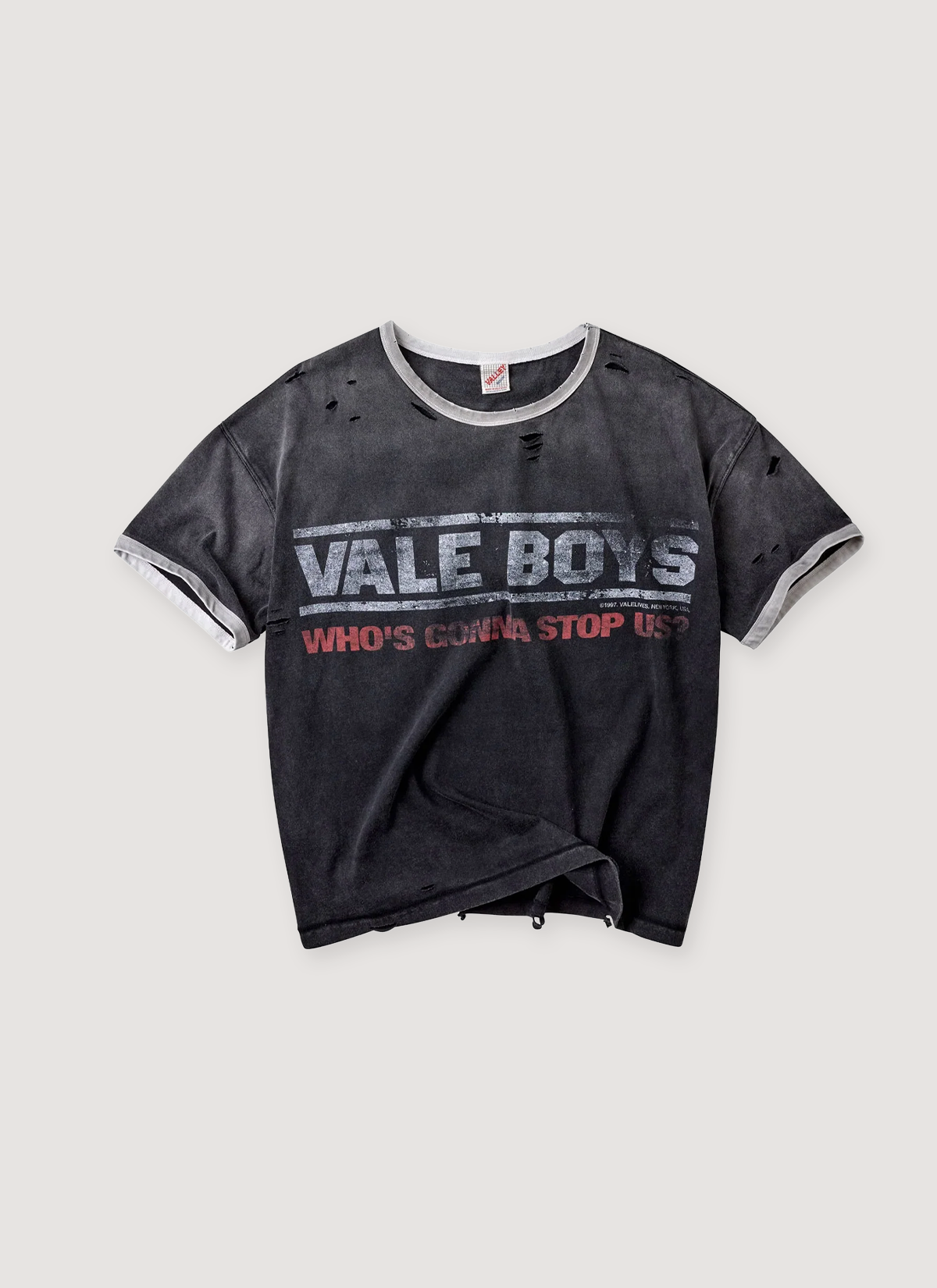 Vale Forever Oreo Ringer Faded Black Vale Forever Oreo Ringer Faded Black - Image 1 | Authenticated at Pieces Los Angeles
