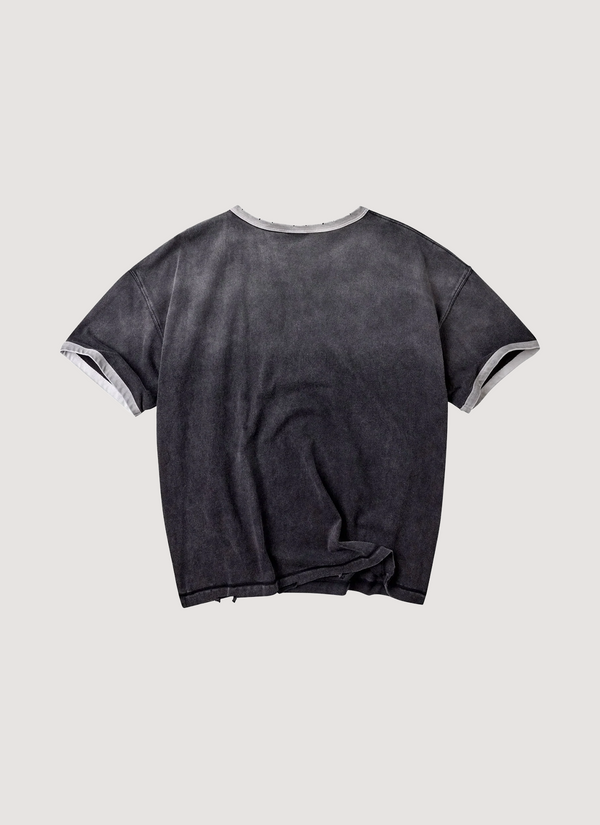 Vale Forever Oreo RInger Tee Faded Black alternate view - Shop at Pieces Los Angeles