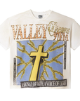 Vale Forever Thunder Cross Bling Tee Vintage White