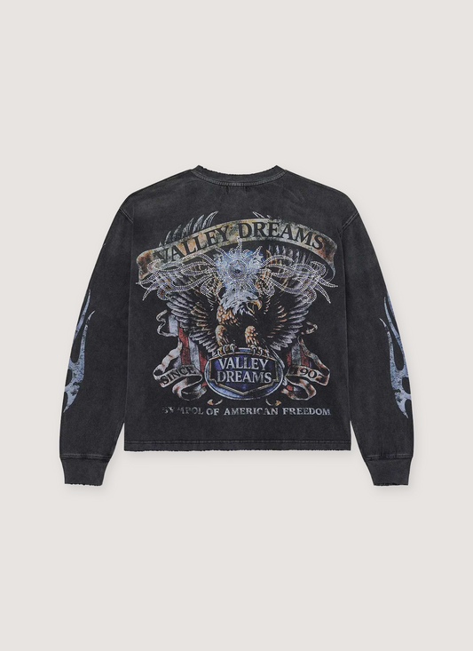Vale Forever Valley Bling Longsleeve Vintage Black