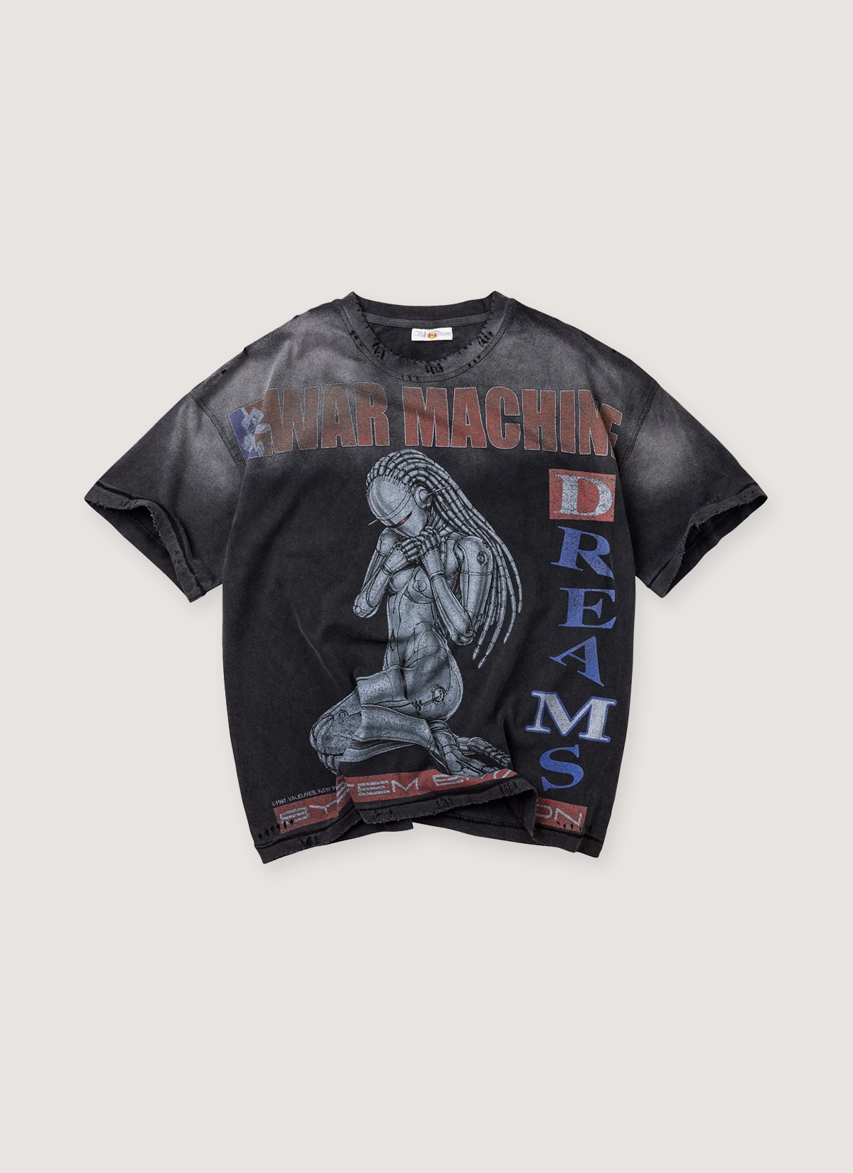 Vale Forever War Machine Tee Vintage Black