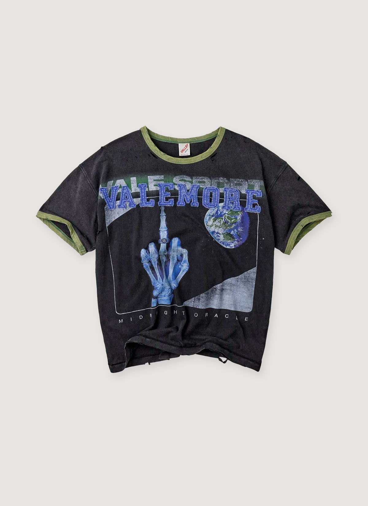 Vale Forever X-Ray Ringer Tee Vintage Black Vale Forever X-Ray Ringer Tee Vintage Black - Image 1 | Authenticated at Pieces Los Angeles