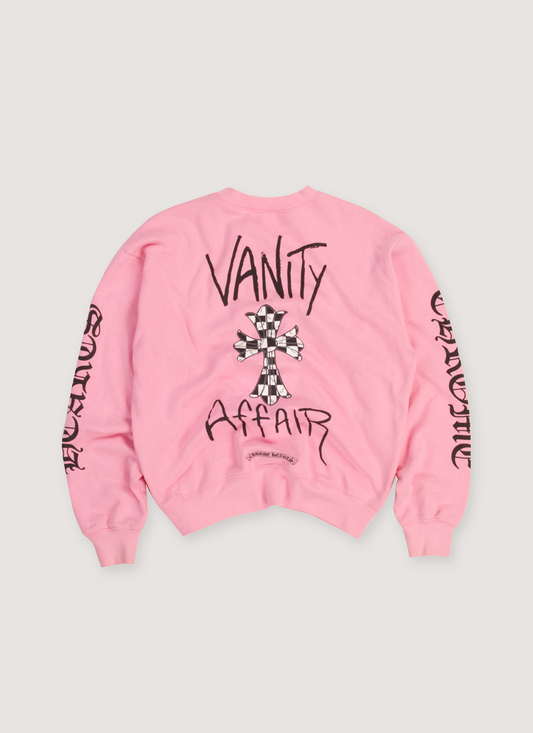 Chrome Hearts Matty Boy Vanity Affair Crewneck Sweater Pink (Pre-Owned)