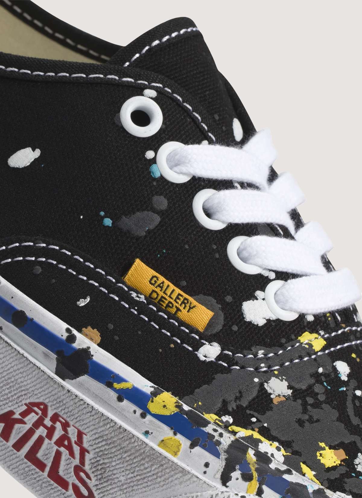Gallery Dept. Vans OTW Authentic Reissue 44 Black Paint Splatter Gallery Dept. Vans OTW Authentic Reissue 44 Black Paint Splatter - Image 2 | Authenticated at Pieces Los Angeles