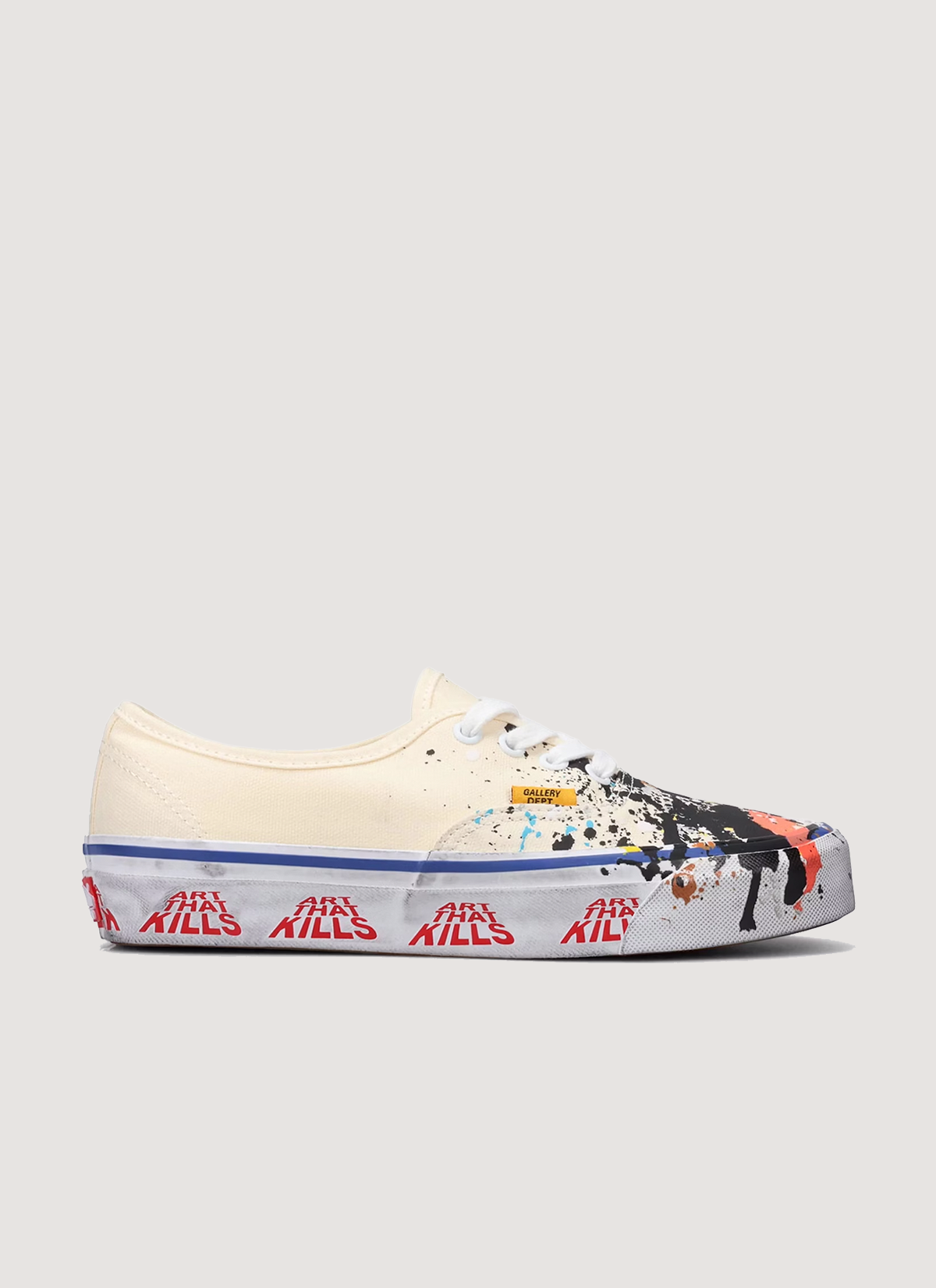Gallery Dept. Vans OTW Authentic Reissue 44 Cream Paint Splatter Gallery Dept. Vans OTW Authentic Reissue 44 Cream Paint Splatter - Image 1 | Authenticated at Pieces Los Angeles