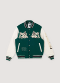 Basketcase Gallery Marionette Letterman Jacket Green Basketcase Gallery Marionette Letterman Jacket Green - Image 1 | Authenticated at Pieces Los Angeles
