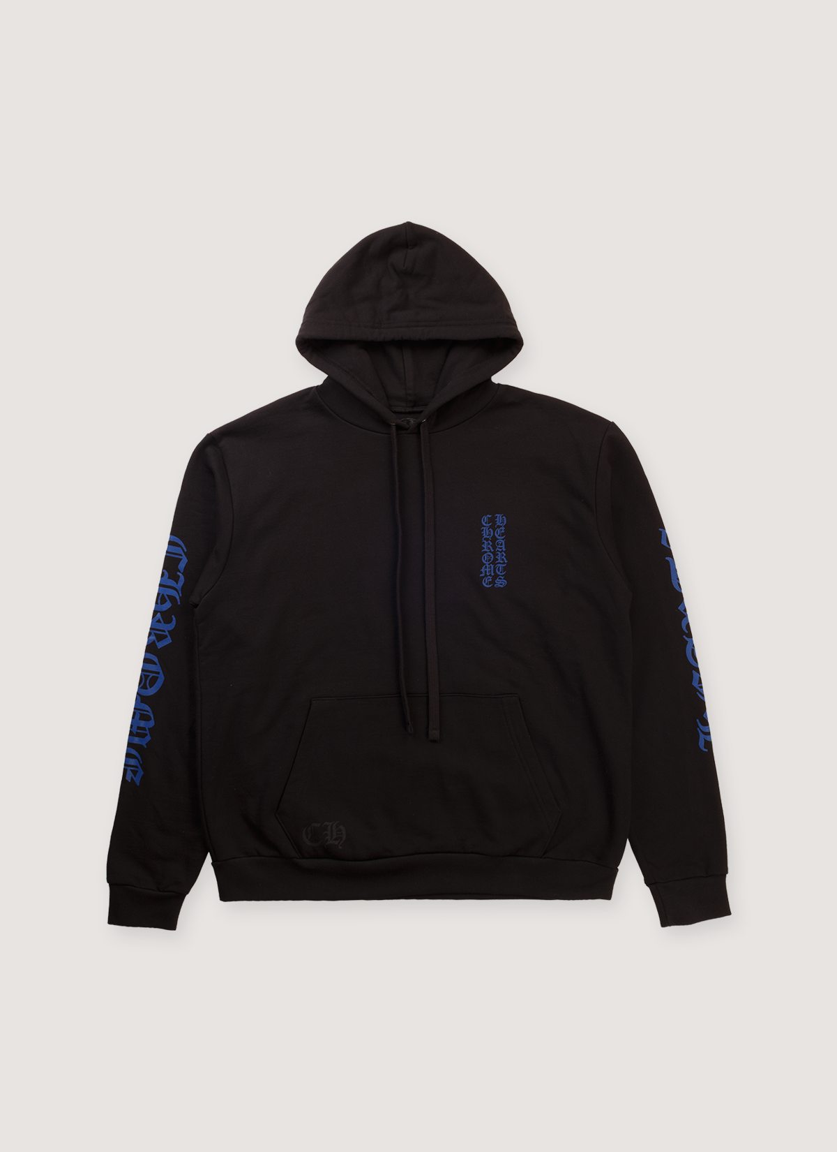 Chrome Hearts Vertical Logo Sweatshirt Black Blue