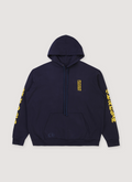 Chrome Hearts Vertical Logo Sweatshirt Navy Gold Chrome Hearts Vertical Logo Sweatshirt Navy Gold - Image 1 | Authenticated at Pieces Los Angeles