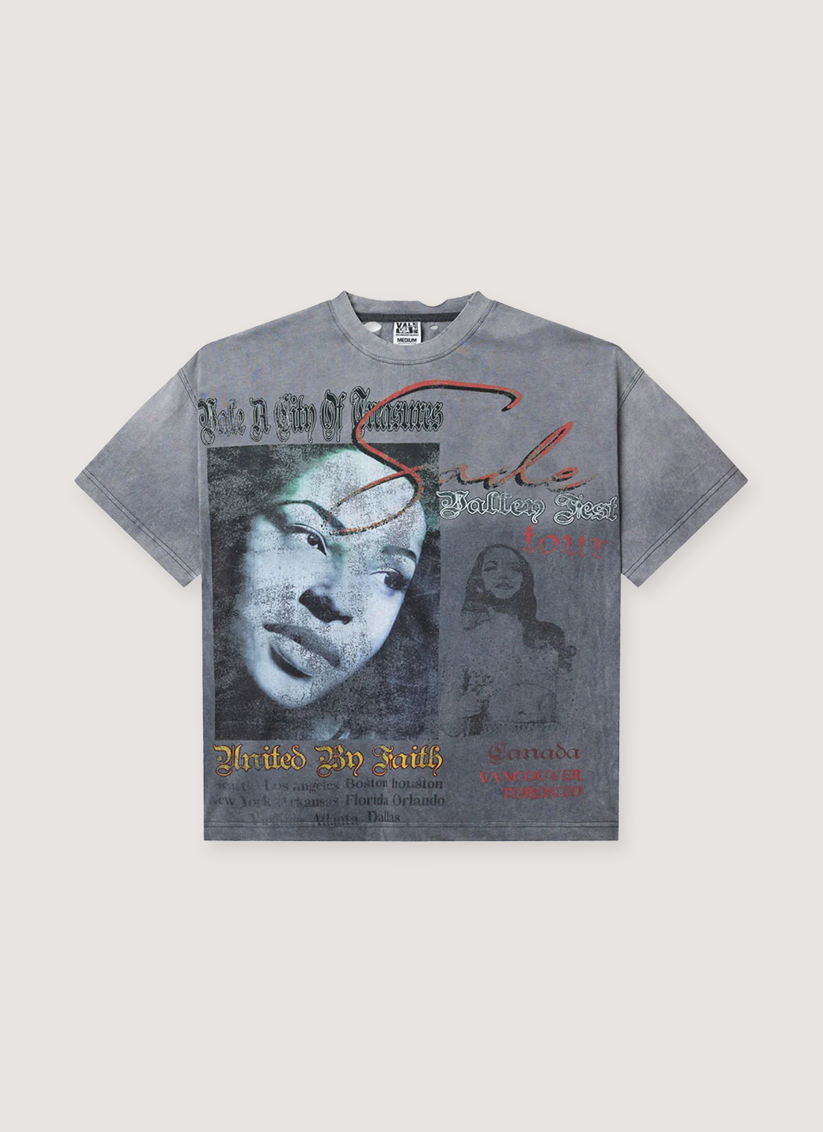 Vale Forever Valley Tour Tee Vintage Grey