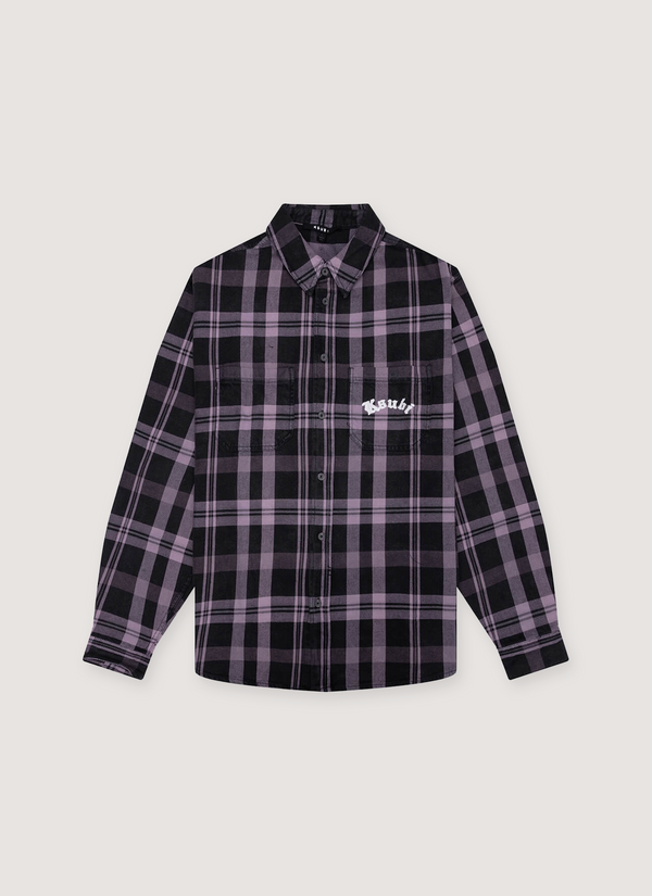 Ksubi Vulture Flannel Shirt Plum Vulture Flannel Shirt Plum - Authenticated Shirts | Pieces Los Angeles