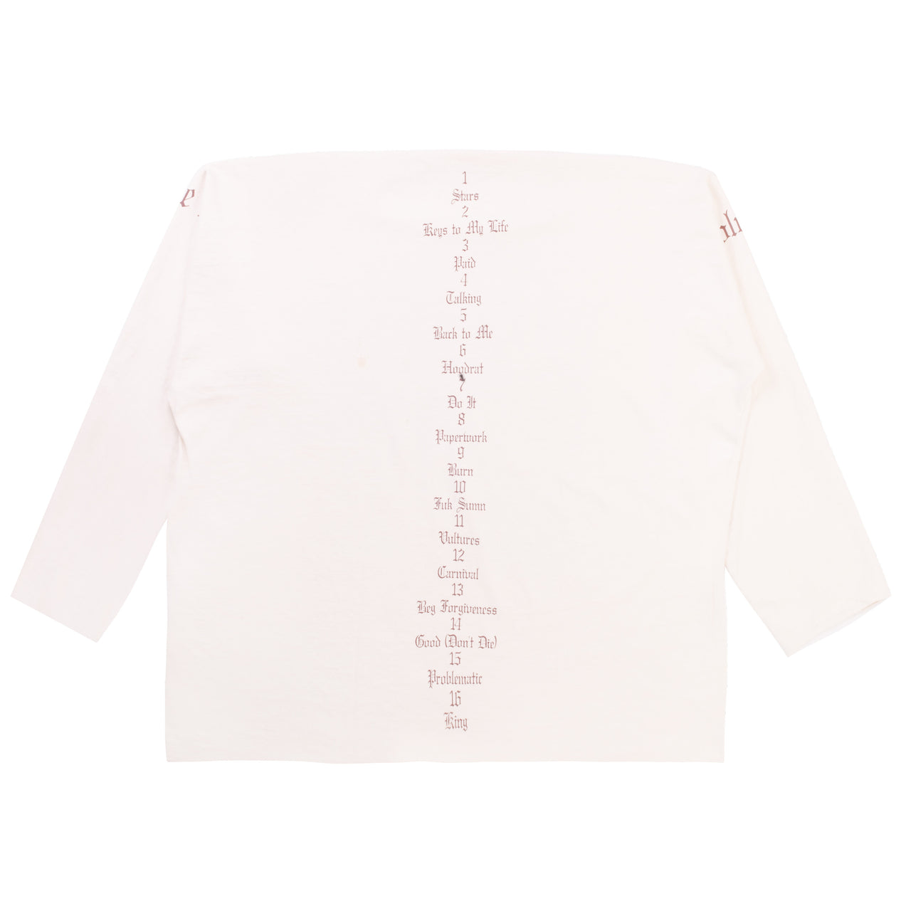 Yeezy Gosha Vulture Long Tee Off White