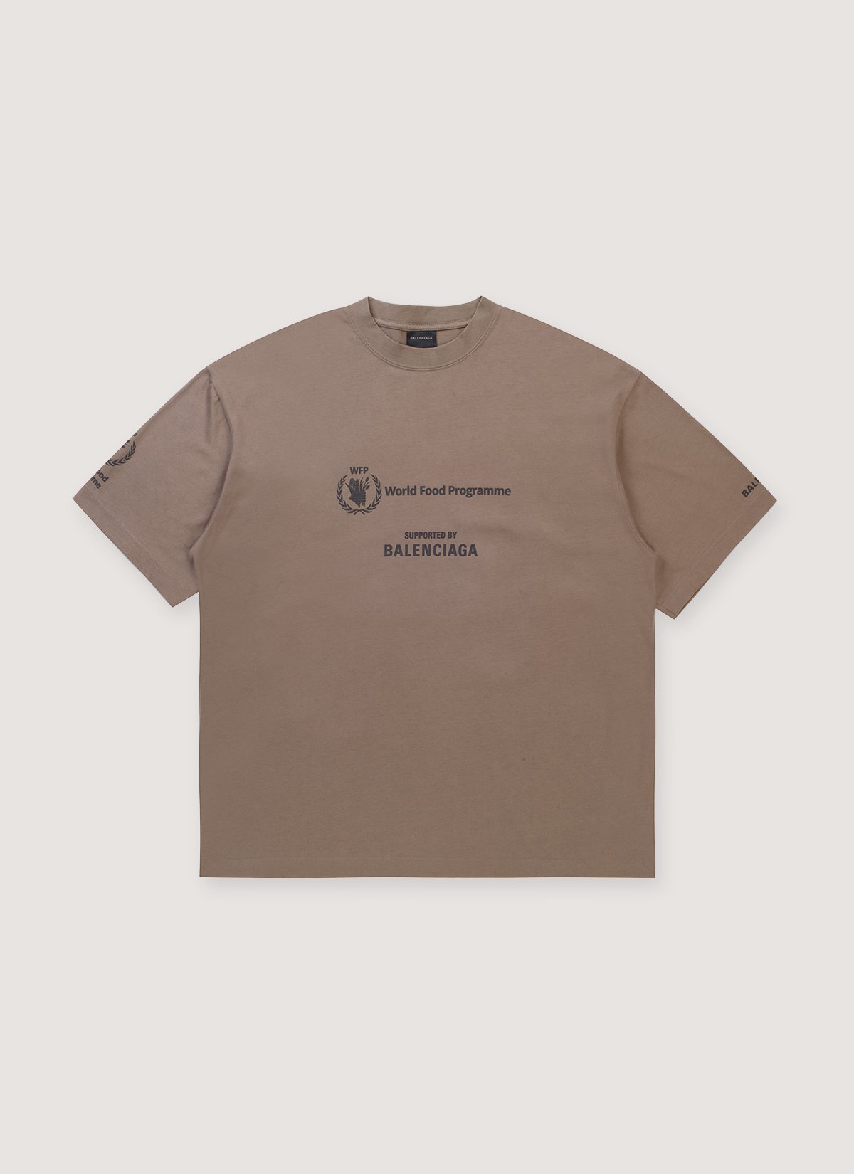 Balenciaga World Food Programme Tee Ochre