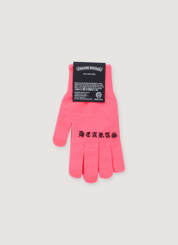 Chrome Hearts Work Gloves Neon Pink alternate view - Shop at Pieces Los Angeles