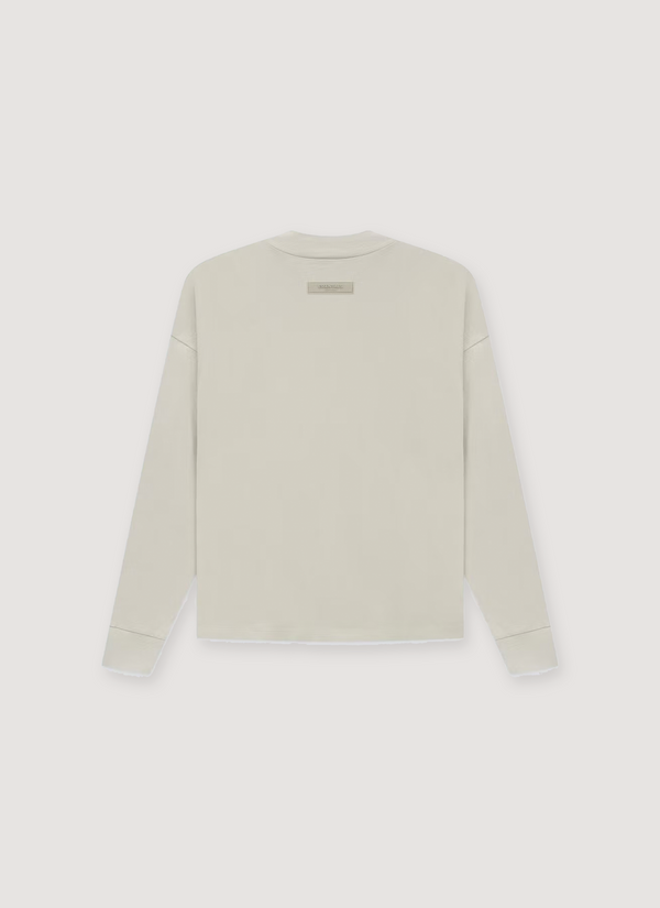 Essentials SS22 Long sleeve Wheat alternate view - Shop at Pieces Los Angeles