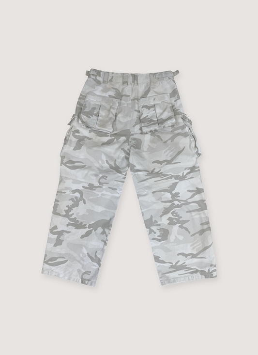 Project G/R Washed Cargo Pants White Camo