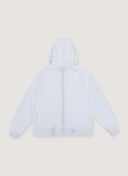 Ambush Logo Hooded Zip Jacket White
