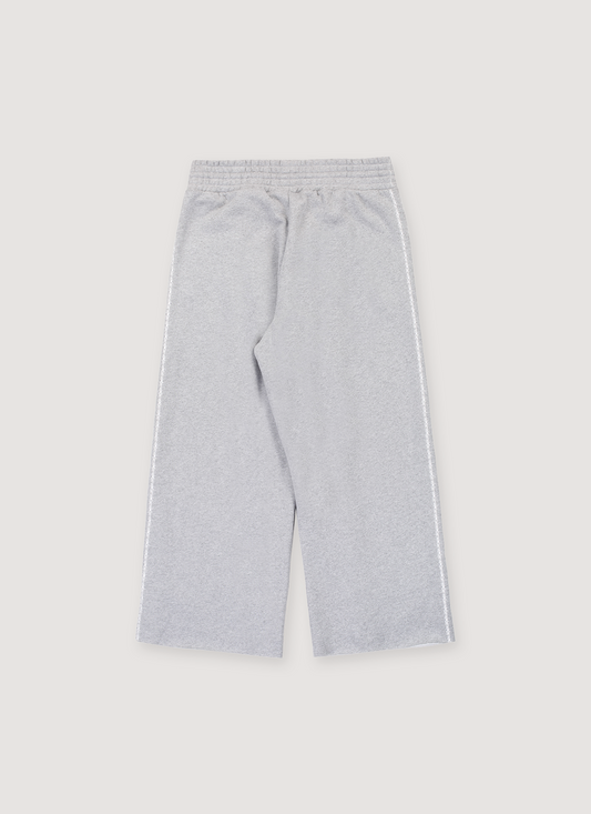Pieces Wired Pleated Sweatpants Heather Grey