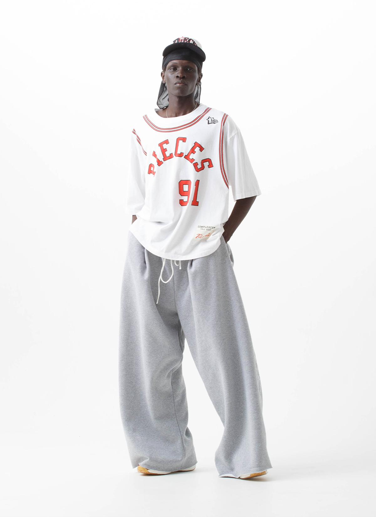 Pieces Wired Pleated Sweatpants Heather Grey Pieces Wired Pleated Sweatpants Heather Grey - Image 4 | Authenticated at Pieces Los Angeles