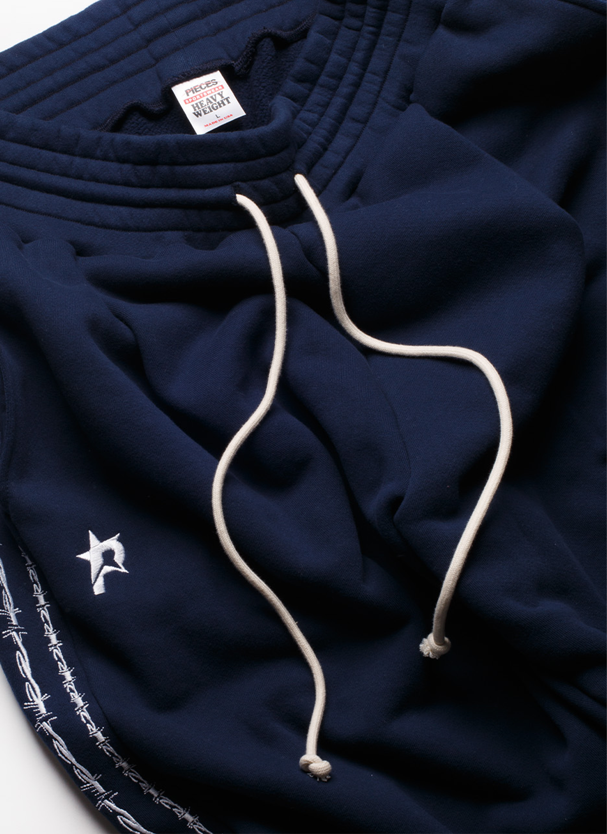 Pieces Wired Pleated Sweatpants Navy Pieces Wired Pleated Sweatpants Navy - Image 3 | Authenticated at Pieces Los Angeles