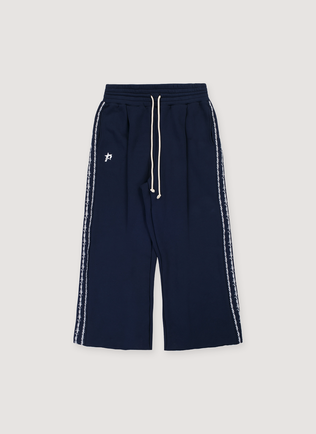 Pieces Wired Pleated Sweatpants Navy