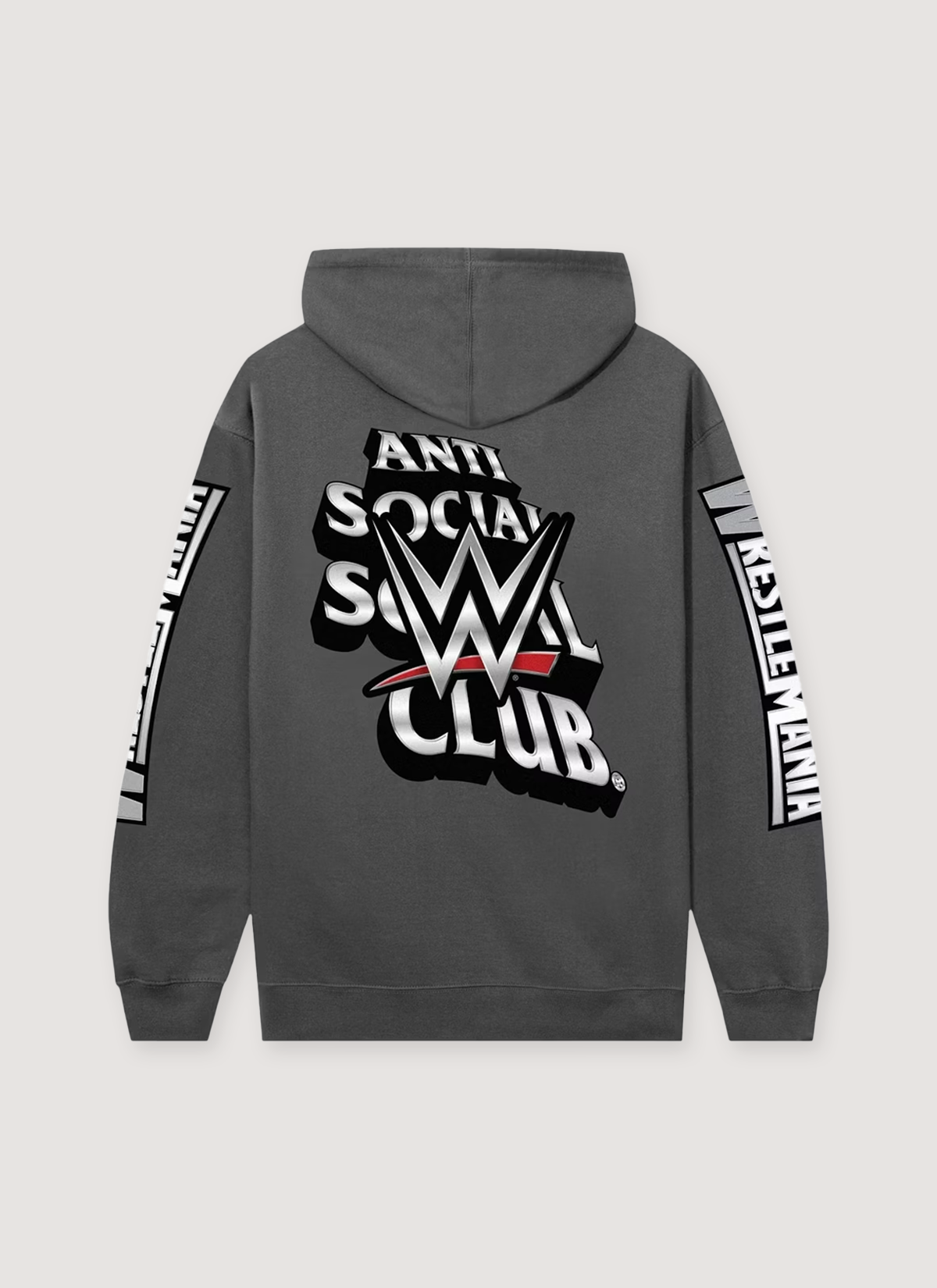 Anti Social Social Club x WWE Wrestlemania Sweatshirt Charcoal