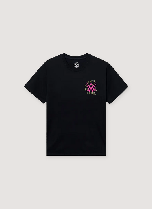 Anti Social Social Club x WWE Lock Out Tee Black