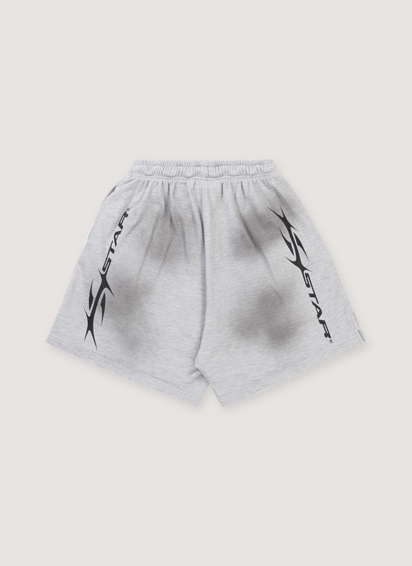 Hellstar Yoga Shorts Grey alternate view - Shop at Pieces Los Angeles