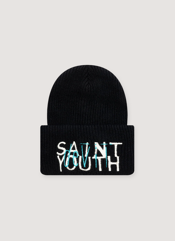 Saint Michael Saint Youth Beanie Black Saint Youth Beanie Black - Authenticated Beanies | Pieces Los Angeles