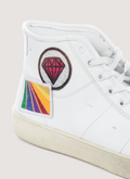Saint Laurent SL37 Patch High Top Sneaker White (Pre-Owned) Saint Laurent SL37 Patch High Top Sneaker White (Pre-Owned) - Image 3 | Authenticated at Pieces Los Angeles