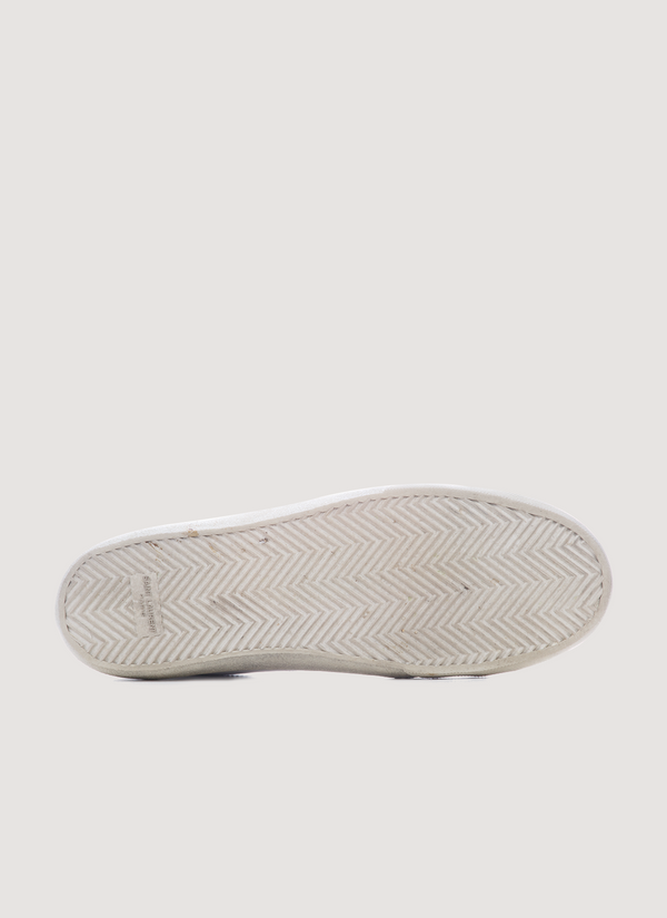 Saint Laurent SL37 Patch High Top Sneaker White (Pre-Owned) alternate view - Shop at Pieces Los Angeles