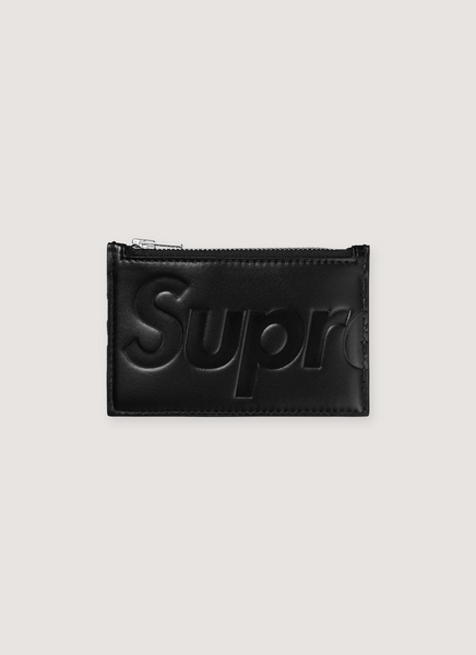 Supreme Leather Zip Card Holder – PIECES Supreme Leather Zip Card Holder – PIECES
