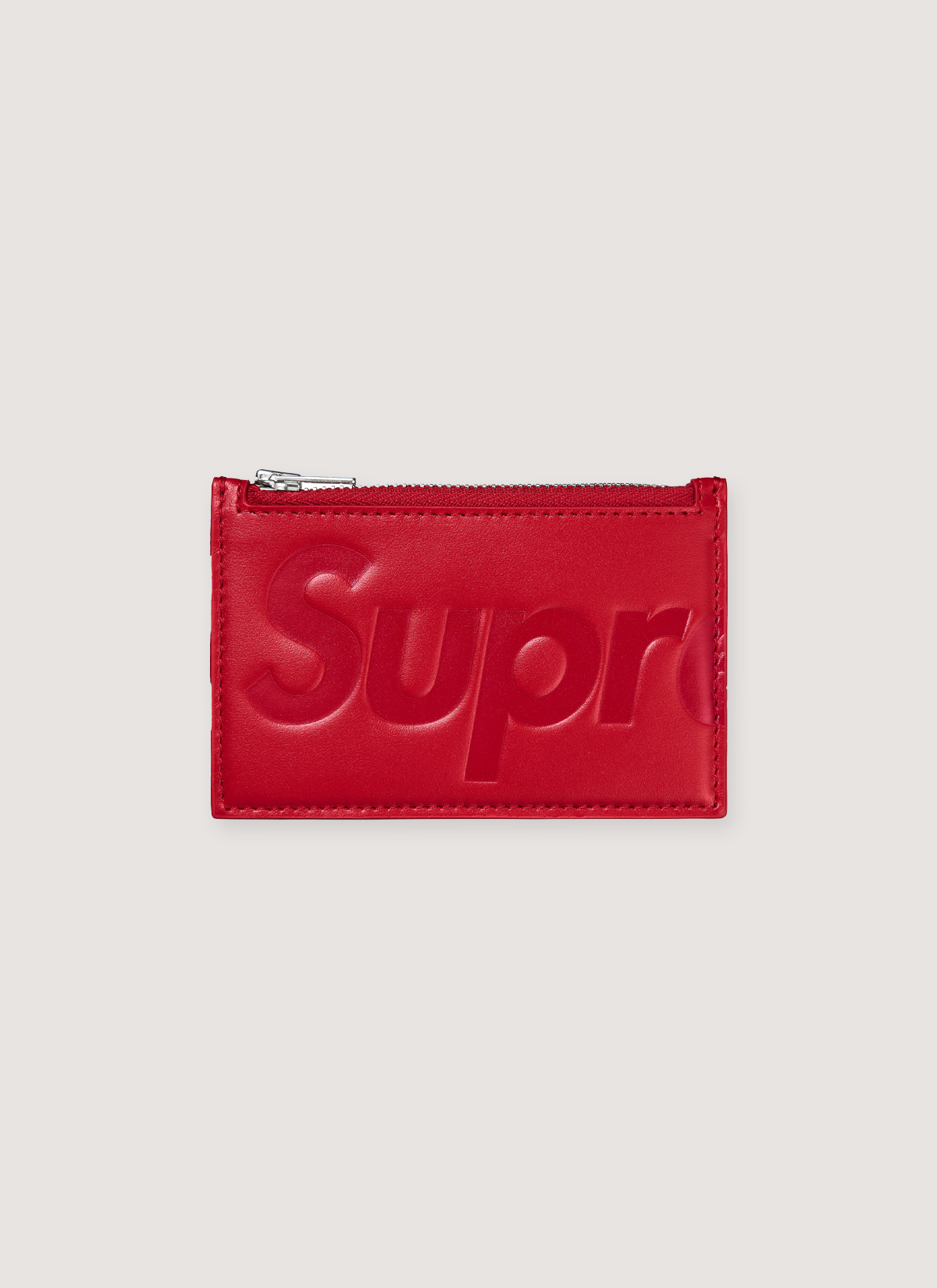 Supreme Leather Zip Card Holder