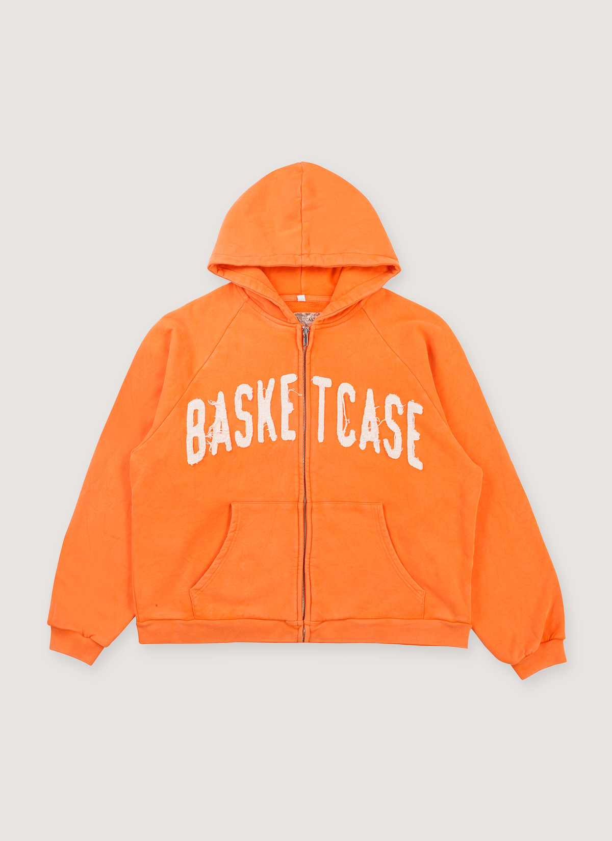 Basketcase Gallery Dweller Zip Up Sweatshirt Orange