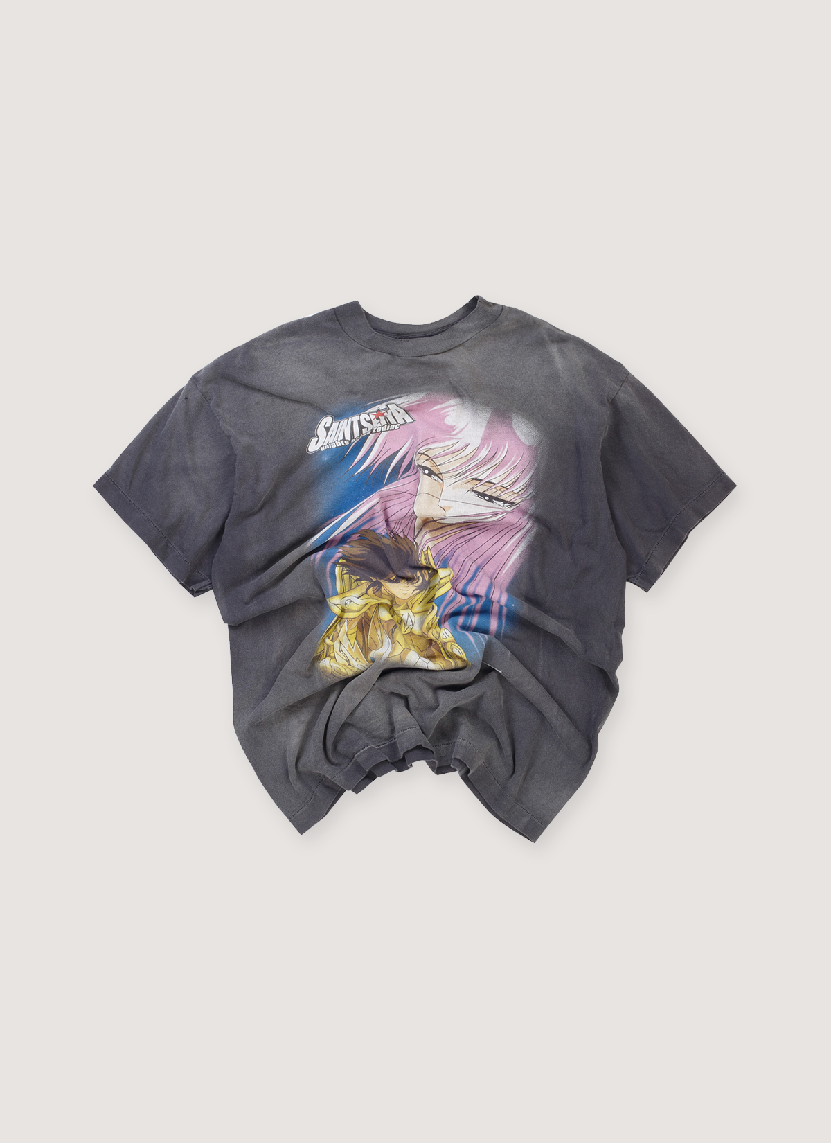 Saint Michael x Saint Seiya Knights of Zodiac Tee Vintage Black (Pre-Owned)