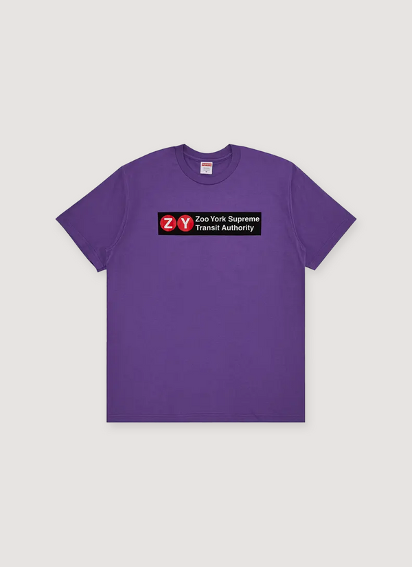 Supreme Zoo York Transit Tee Purple Zoo York Transit Tee Purple - Authenticated T-shirts | Pieces Los Angeles