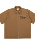 Pieces Country Club Zip Shirt Camel