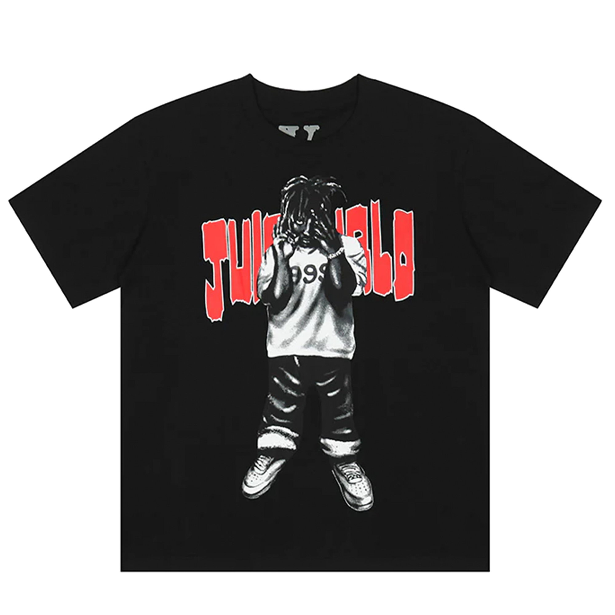 Vlone x 999 Juice Wrld Man Of The Year 3M Tee Black Red