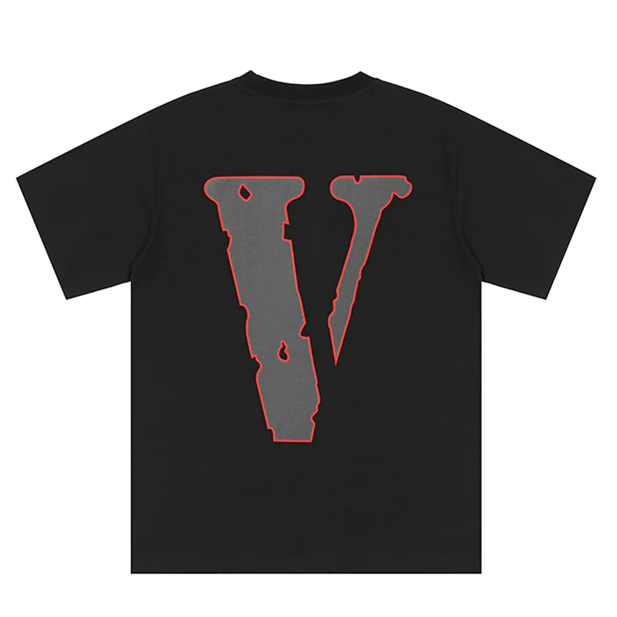 Vlone x 999 Juice Wrld Man Of The Year 3M Tee Black Red