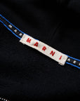 Marni Logo Zip Sweatshirt Black