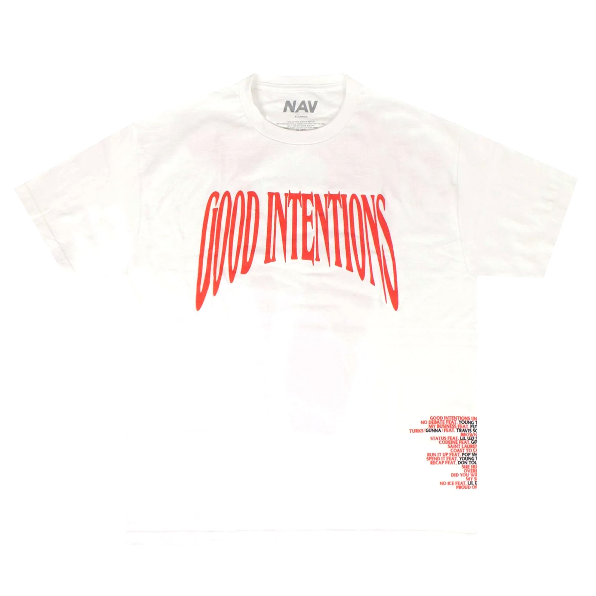 Vlone x Nav Good Intentions Tee White