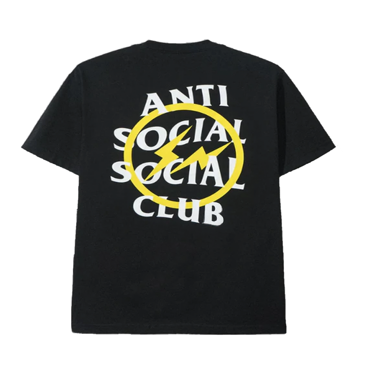 Anti Social Social Club x Fragment Design Bolt Tee Black Yellow