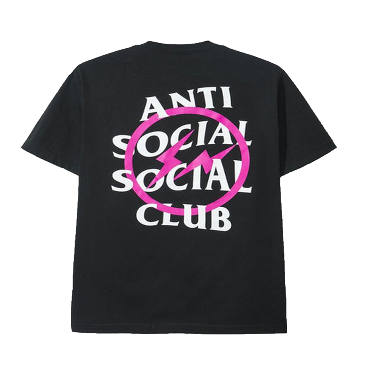 Anti Social Social Club x Fragment Design Bolt Tee Black Pink