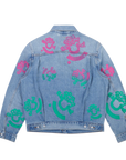 Denim Tears Bstroy Type-2 Denim Jacket Light Wash Pink/Green