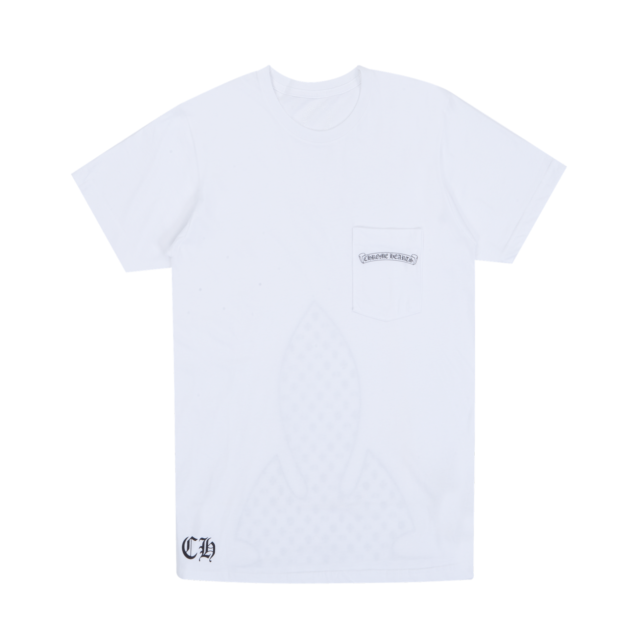 Chrome Hearts Scroll Multi logo Short Sleeve Tee White